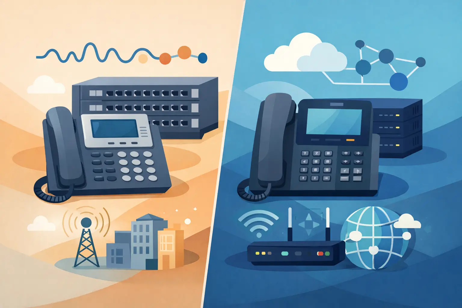 Diferencia entre conmutador analógico e IP