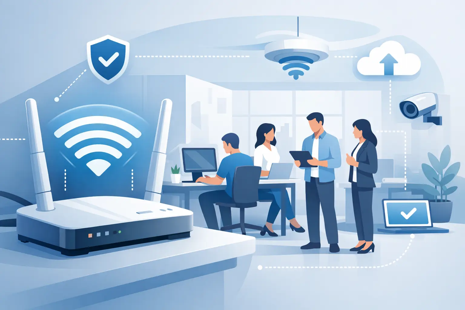 Instalación de red WiFi para oficina sin fallas